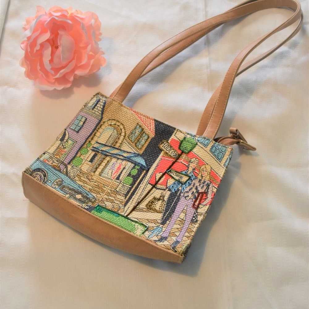 Vintage Frankie and Johnnie Woven Organic Handbag